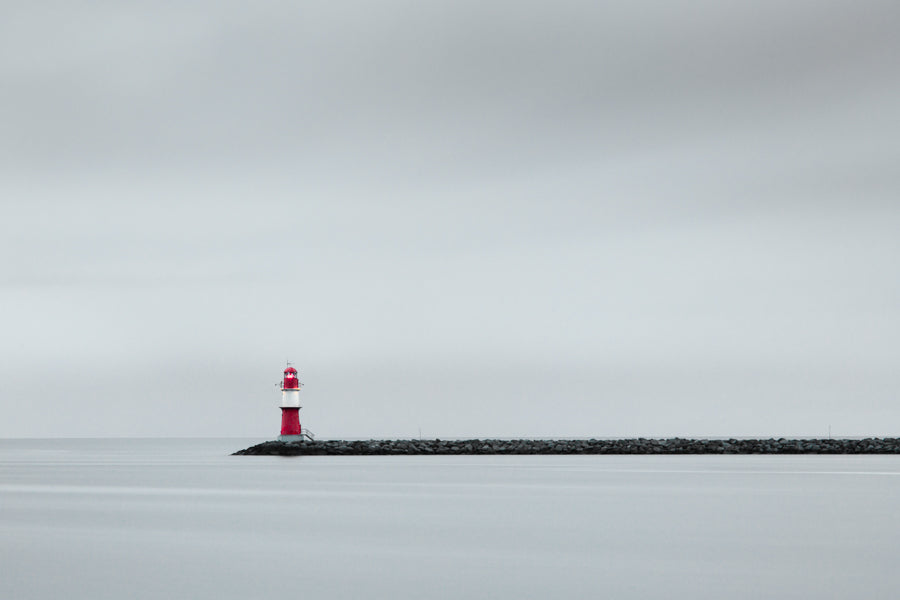 Leuchtturm Warnemünde s/w